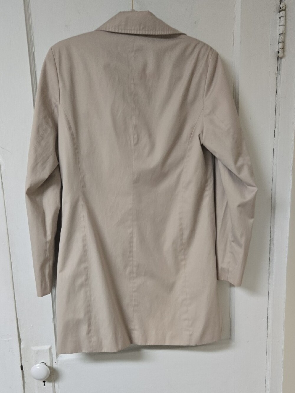 Esprit Women’s Beige Trench Coat with Striped Lining Size Medium - Picture 5 of 8